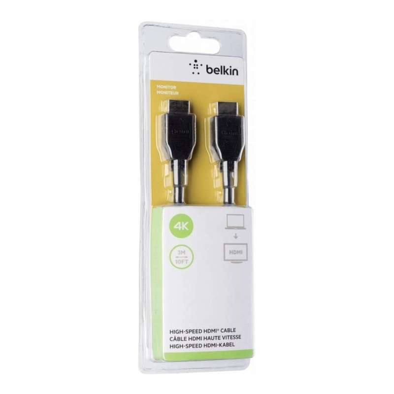 Belkin HDMI Male to Male Cable 3m Black F3Y017BT3M-BLK