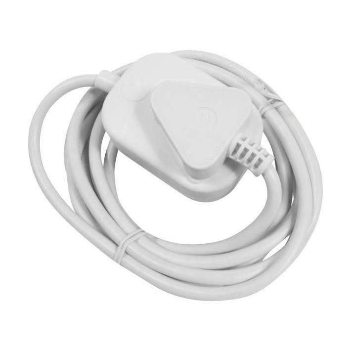 Ellies 2-way Light Duty Extension Cord 3m White FELBW2X/3WJ