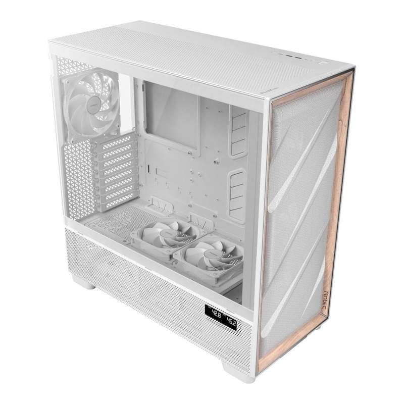 Antec FLUX PRO E-ATX Mid-Tower Gaming PC Case White