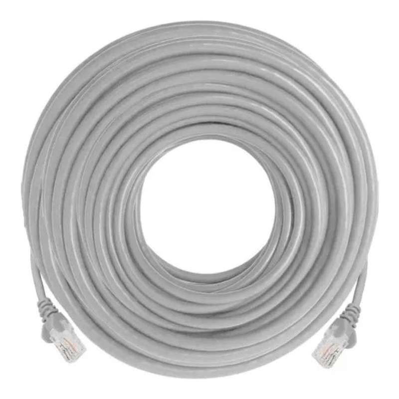 Linkbasic 50m UTP Cat5e Flylead Cable - Grey FLY-50