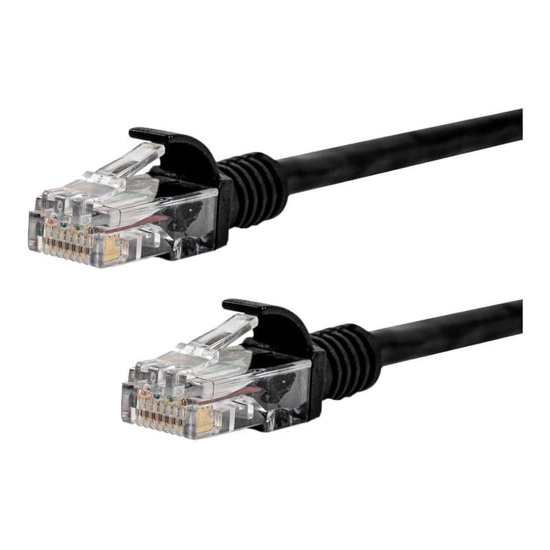 Gizzu CAT6 UTP Fly Lead RJ45 Ethernet Network Cable 2m Black GCPCAT6020-BK