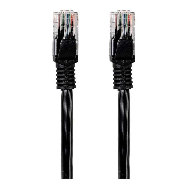 Gizzu CAT6 UTP Fly Lead RJ45 Ethernet Network Cable 2m Black GCPCAT6020-BK