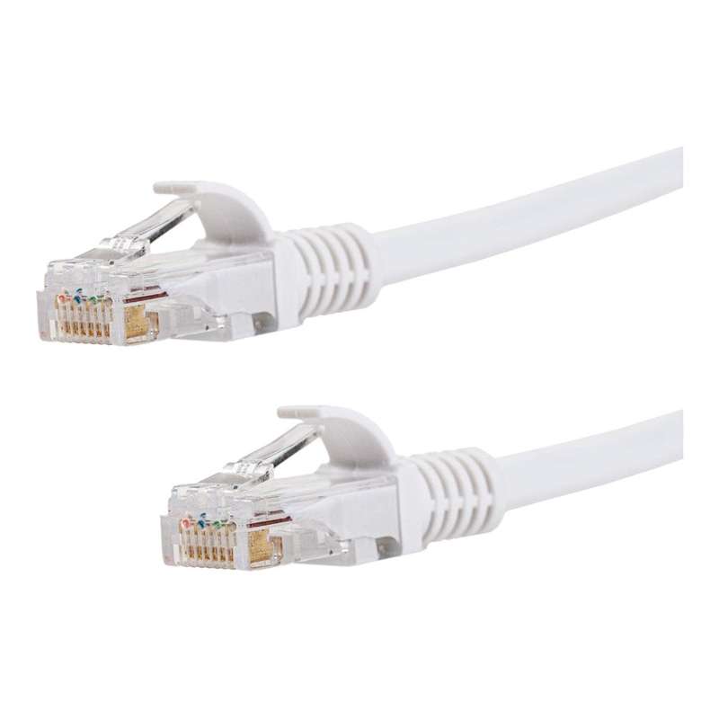 Gizzu CAT6 UTP Fly Lead RJ45 Ethernet Network Cable 2m White GCPCAT6020-WH
