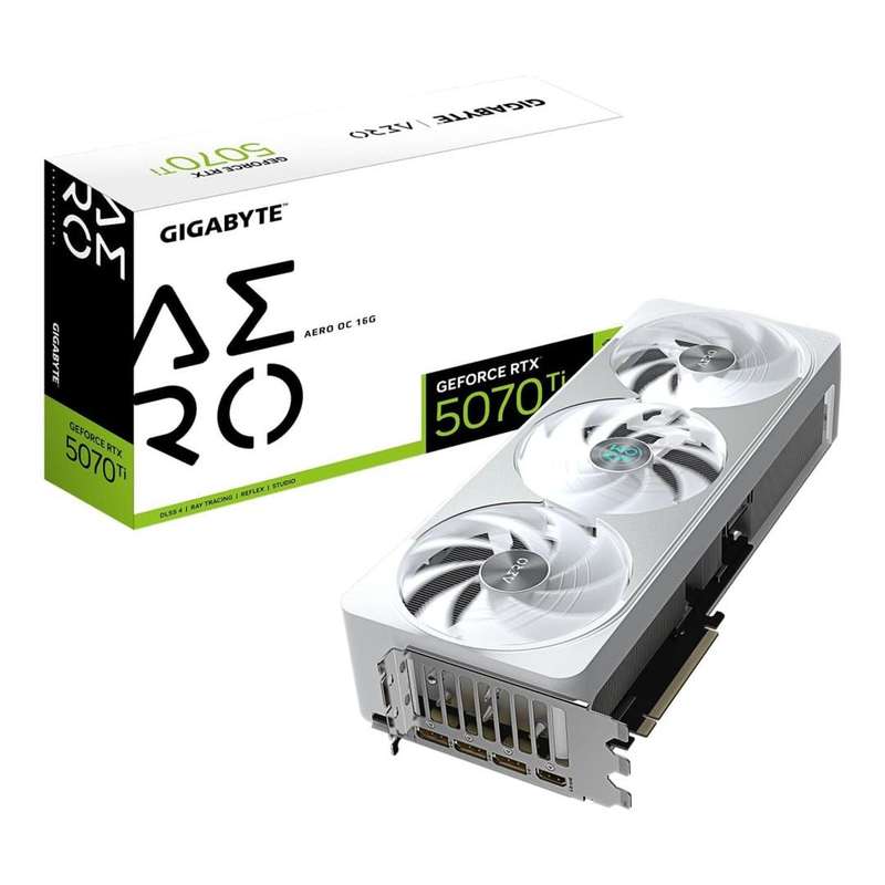 Gigabyte GeForce RTX 5070 Ti Aero OC 16G 16GB GDDR7 Graphics Card GV-N507TAERO OC-16GD