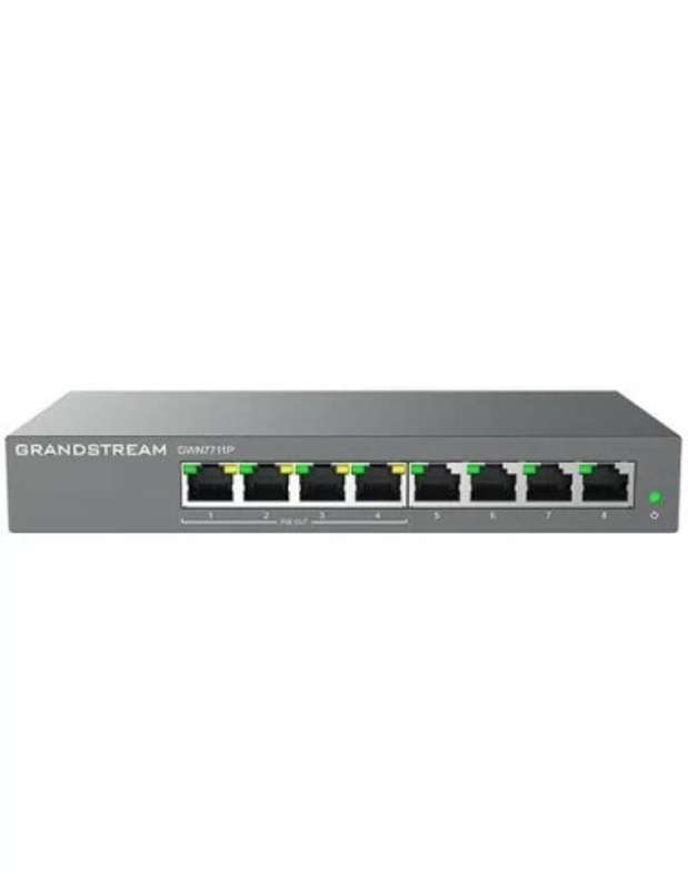 Grandstream Enterprise 8-port Lite Cloud Managed GbE PoE Switch GWN7711P