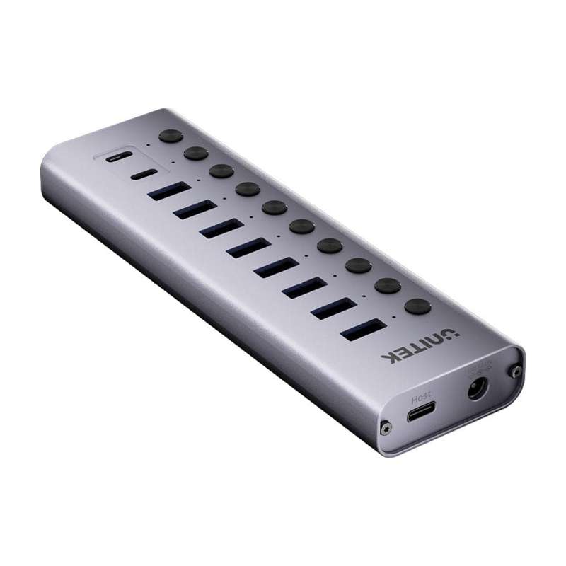 Unitek H1315B 10-in-1 Hub with Individual Switches H1315B01-EU