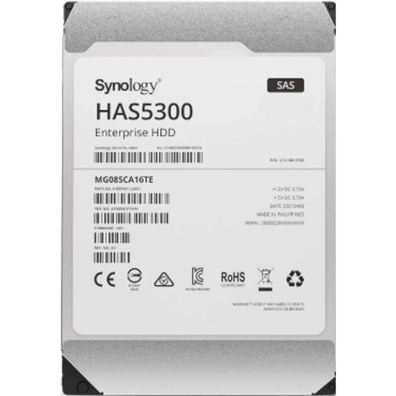 Synology Enterprise 3.5-inch 12TB SAS Internal HDD HAS5300-12T