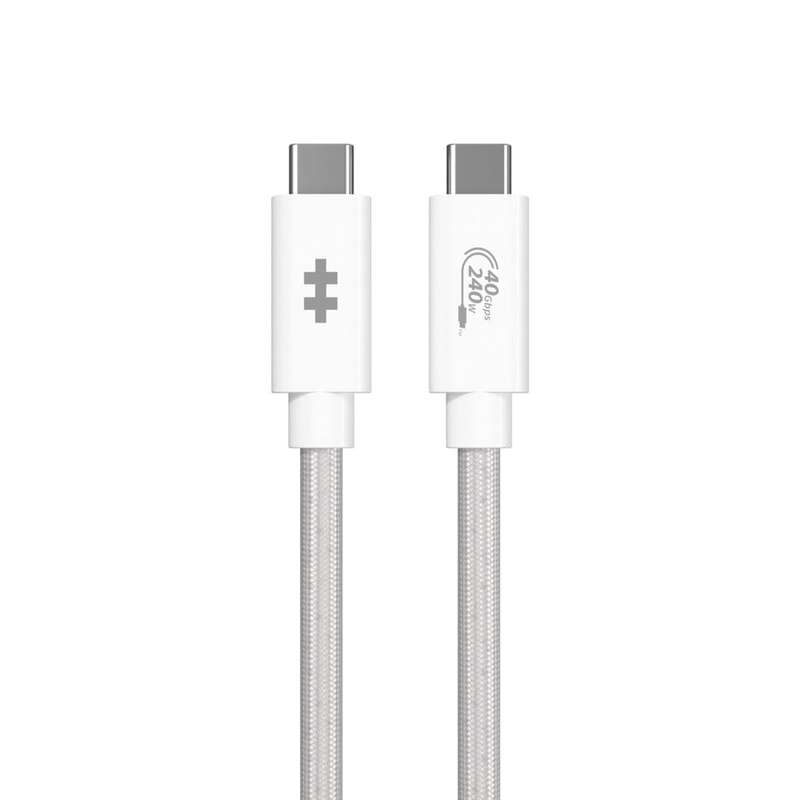 HyperDrive Next 1.2m USB4 Type-C 8K Performance Cable White HD6500WHGL