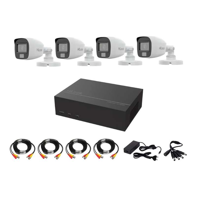 HiLook 4-ch DVR DIY Kit with 330GB SSD and 4x 2MP Bullet Cameras HIL-2402-330GB