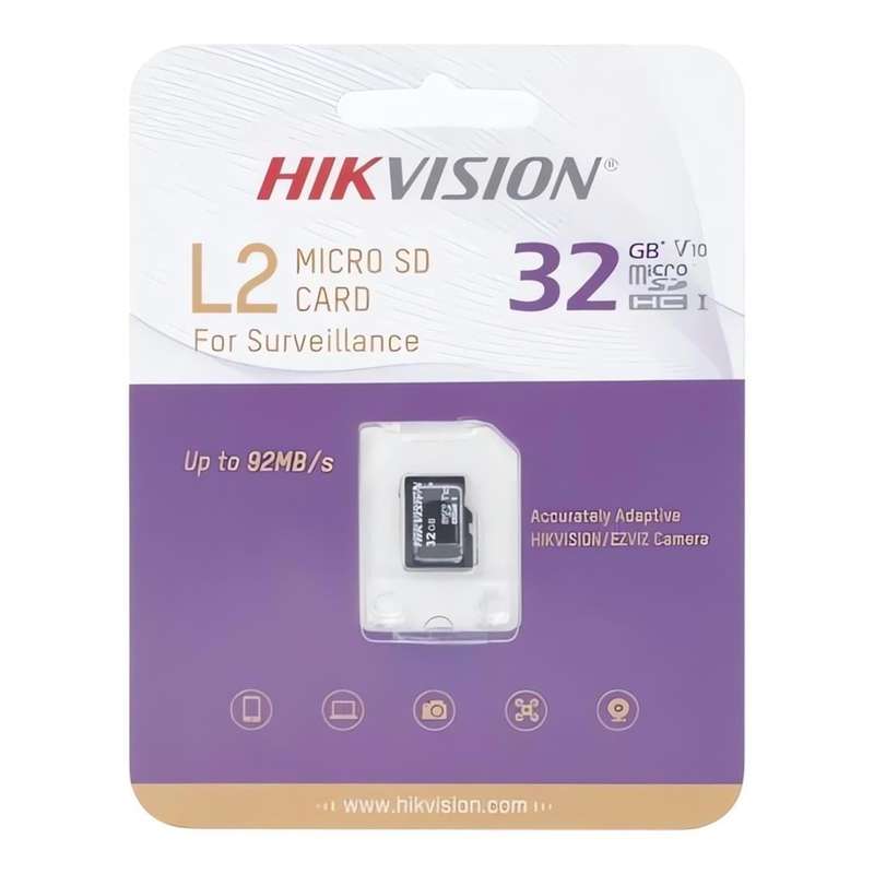 Hikvision L2 V10 32GB Video Surveillance Class 10 MicroSD (TF) Card HS-TF-L2(STD)/32G