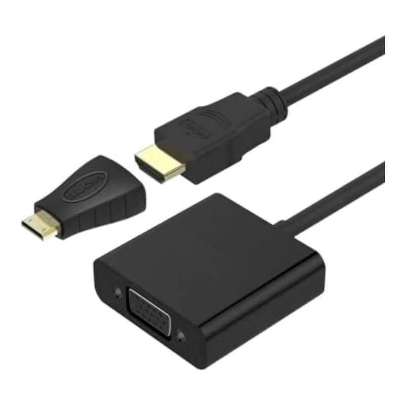 Mecer HTV08E HDMI/Mini HDMI to VGA with Audio Adaptor
