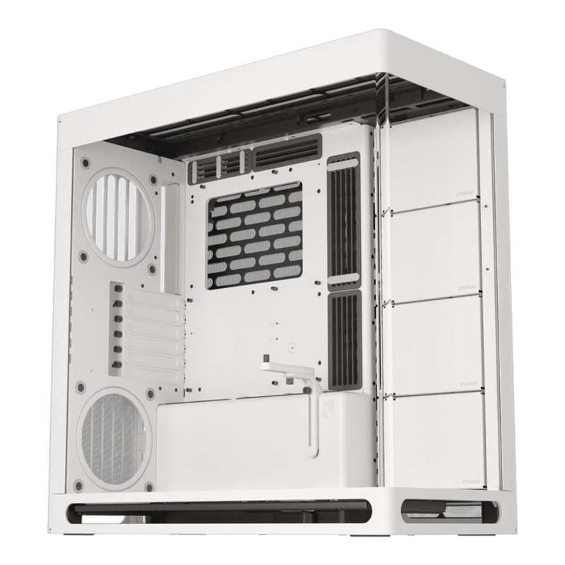 HAVN HS 420 Base Edition E-ATX Mid-Tower PC Case with Adjustable GPU Bracket White HVN-CA-HS420-07
