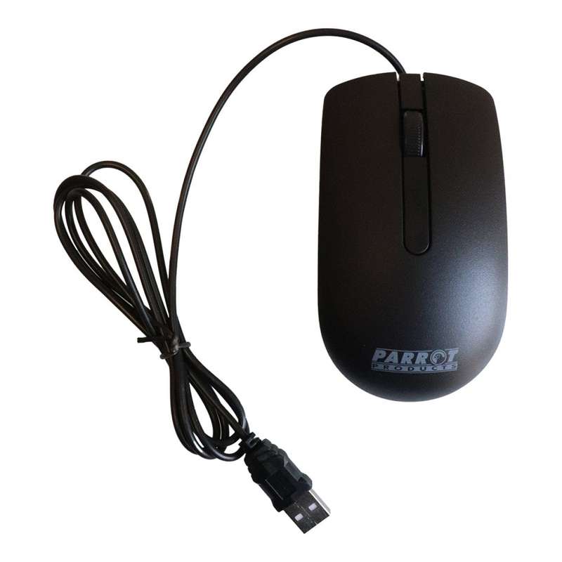 Parrot IC0005 Wired Keyboard and Mouse Combo Black
