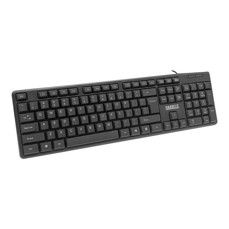 Parrot IC0005 Wired Keyboard and Mouse Combo Black