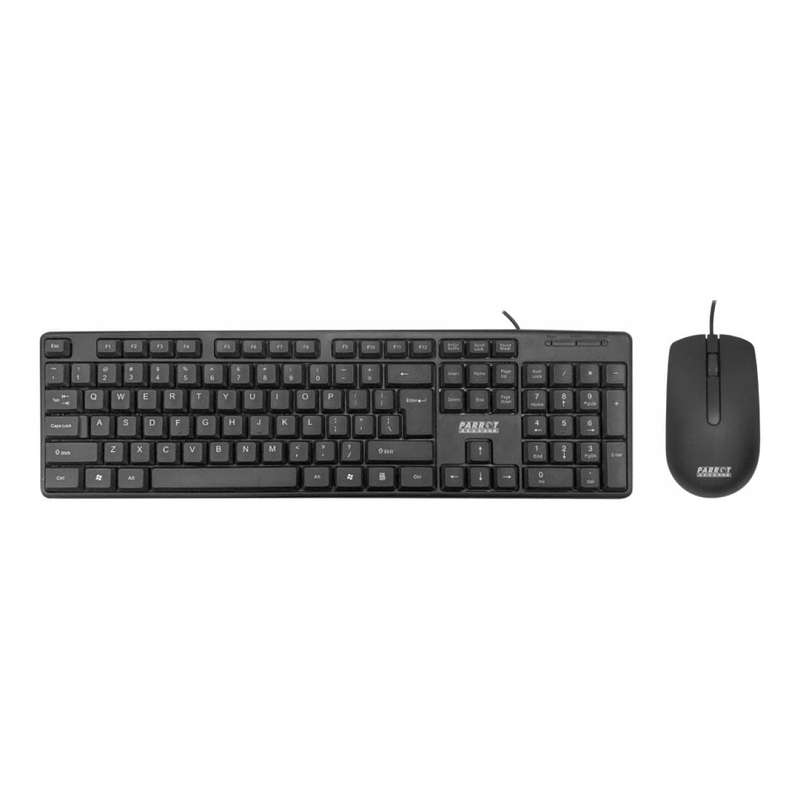 Parrot IC0005 Wired Keyboard and Mouse Combo Black