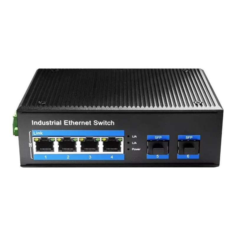 Cudy 4-port Gigabit Industrial PoE+ 2SFP Switch IG1004S2P