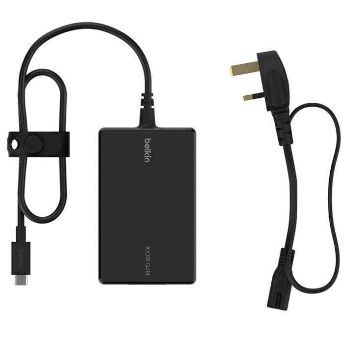 Belkin Connect USB-C GaN 100W Universal AC Fast Charging Power Adapter INC016GLBK