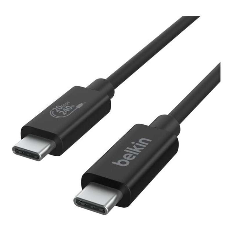 Belkin 2m USB4 204W 20Gbp/s Charging Cable Black INZ004bt2MBK