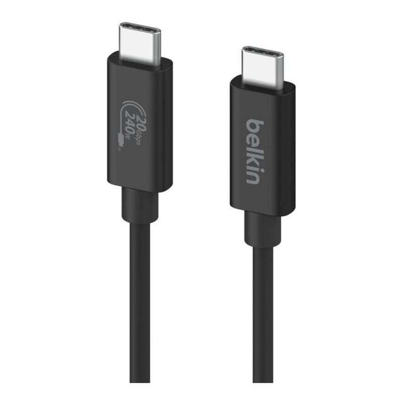 Belkin 2m USB4 204W 20Gbp/s Charging Cable Black INZ004bt2MBK