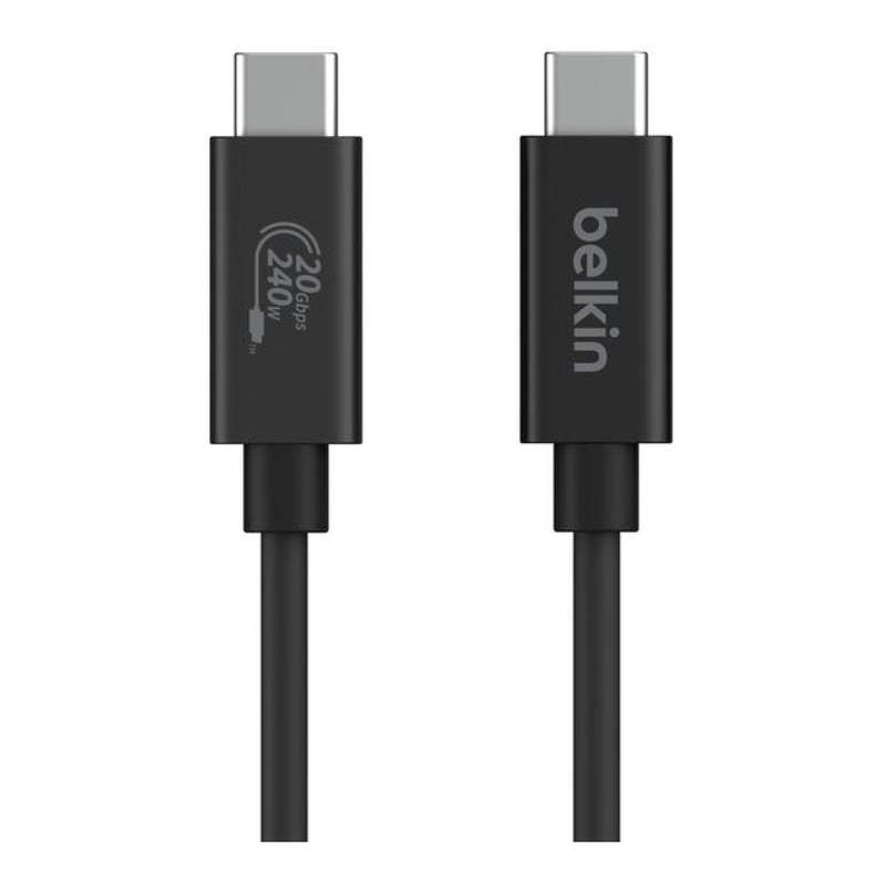 Belkin 2m USB4 204W 20Gbp/s Charging Cable Black INZ004bt2MBK