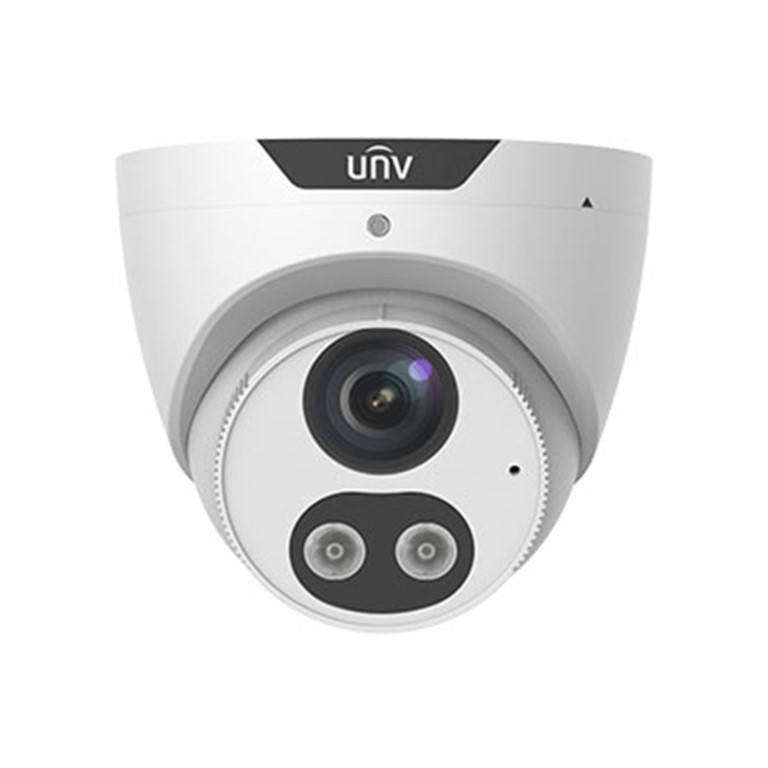 Uniview 4MP 2.8mm HD Intelligent Light and Audible Warning Fixed Eyeball Network Camera IPC3614SB...
