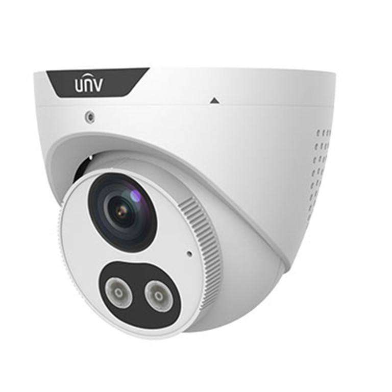 Uniview 4MP 2.8mm HD Intelligent Light and Audible Warning Fixed Eyeball Network Camera IPC3614SB...