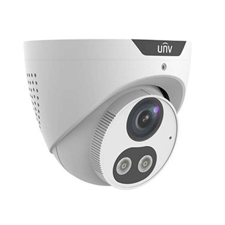 Uniview 4MP 2.8mm HD Intelligent Light and Audible Warning Fixed Eyeball Network Camera IPC3614SB...