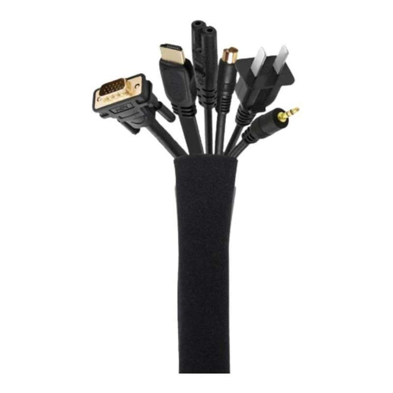 Tuff-Luv Flexible 19-20-inch Cable Management Sleeve Organizer - Black J2_99