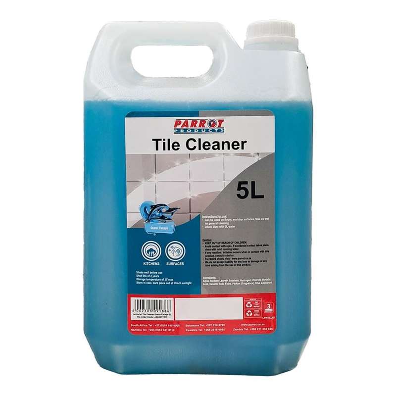 Parrot Janitorial 5L Tile Cleaner Ocean Escape JA0401TCO
