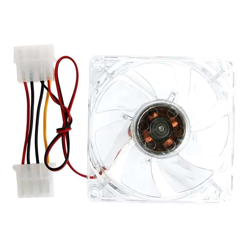 UniQue 80mm Clear LED Case Fan - Blue JF-01