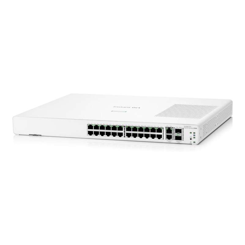 HPE Networking Instant On 1960 24-port GbE Smart Managed Switch with 2x 10GbE and SFP+ Ports JL806A