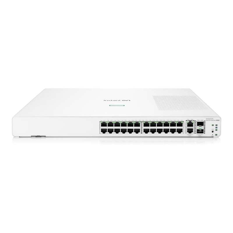 HPE Networking Instant On 1960 24-port GbE Smart Managed Switch with 2x 10GbE and SFP+ Ports JL806A