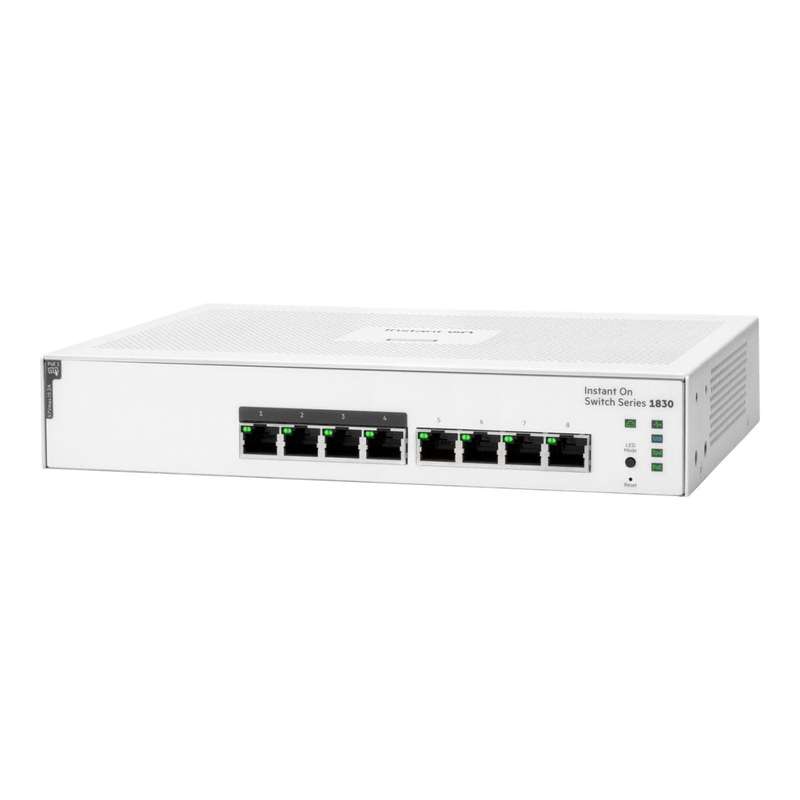 HPE Networking Instant On 1830 8-port PoE Gigabit L2 Smart Managed Switch JL811A