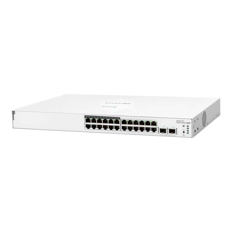 HPE Networking Instant On 1830 24-port PoE Gigabit Smart Managed Switch with 2x 1G SFP Ports JL813A