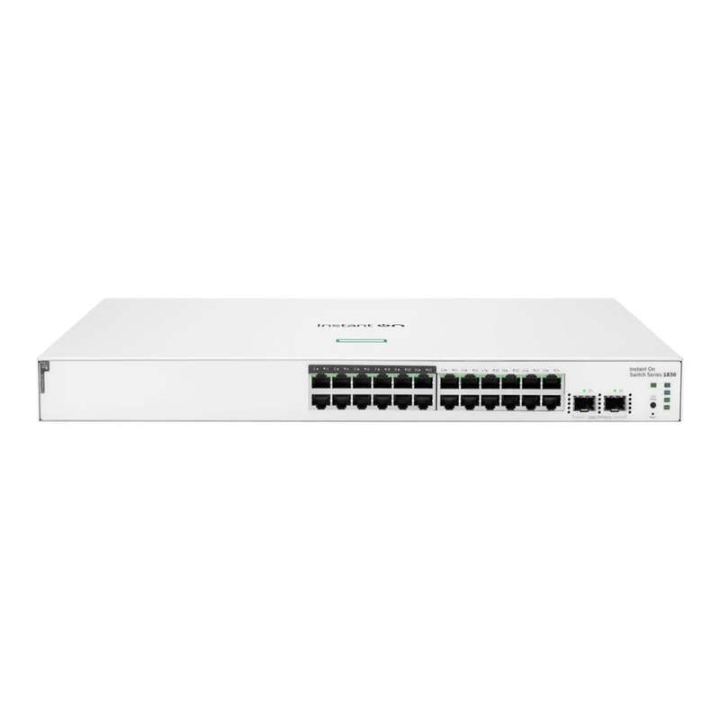 HPE Networking Instant On 1830 24-port PoE Gigabit Smart Managed Switch with 2x 1G SFP Ports JL813A