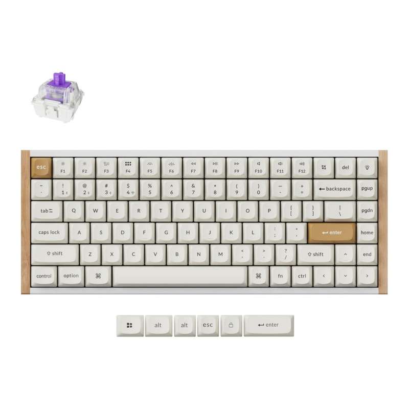 Keychron K2 HE Wireless Special Edition Magnetic Custom Keyboard White with NEBULA Switch