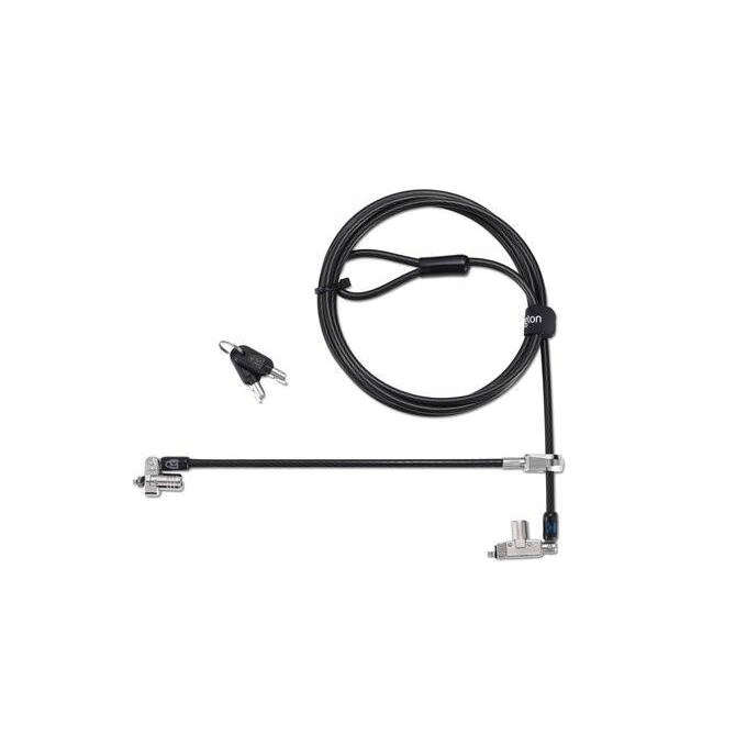 Kensington Slim N17 2.0 Keyed Dual Head Notebook Lock for Wedge-Shaped Slots K60508WW