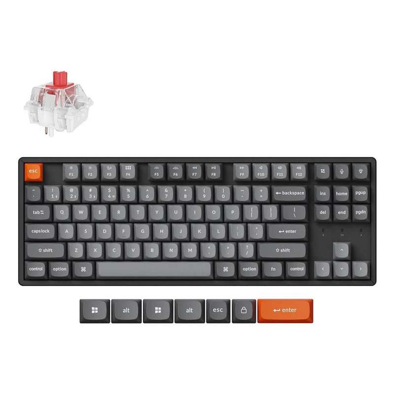 Keychron K8 Max QMK Wireless Custom Mechanical Keyboard RED Switches K8M-J1