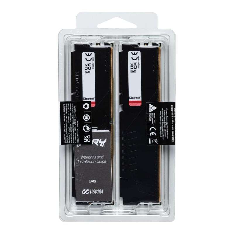 Kingston FURY Beast 128GB DDR5 XMP DIMM Memory Module Black KF552C40BBK4-128