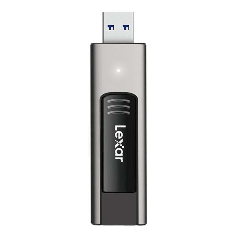 Lexar JumpDrive M900 64GB USB 3.1 Flash Drive Black Grey LJDM900064G-BNQNG