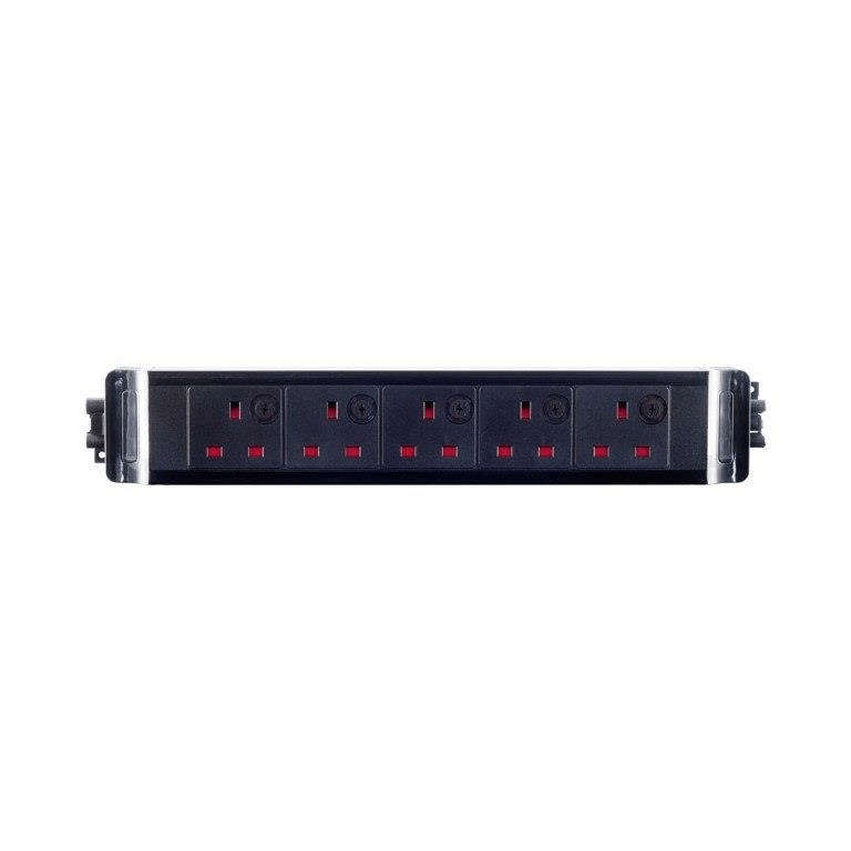 LinkQnet British 5-Way 16A 240V Multi-Plug LK-SNAP-BN05S