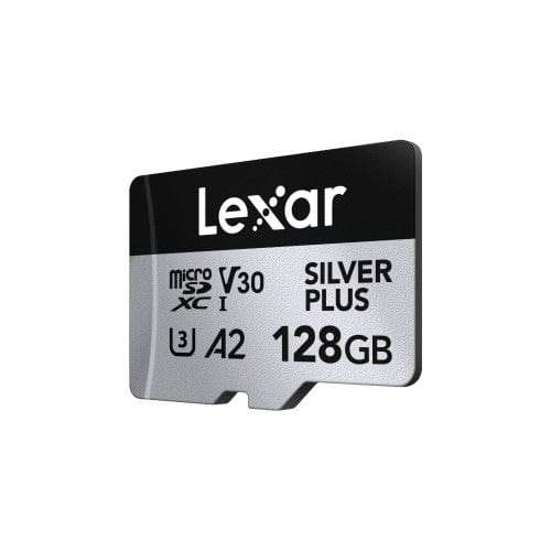 Lexar Professional SILVER PLUS 128GB MicroSDXC Memory Card LMSSIPL128G-BNANG