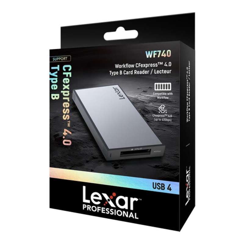 Lexar WF740 Professional Workflow CFexpress 4.0 Type-B Card Reader LPWF740N-6ANGL