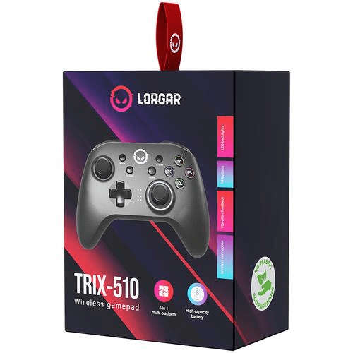 Lorgar TRIX-510 Wireless Gaming Controller Black LRG-GP510