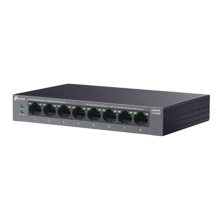 TP-Link LiteWave LS108GP 8-port GbE PoE+ Unmanaged Switch