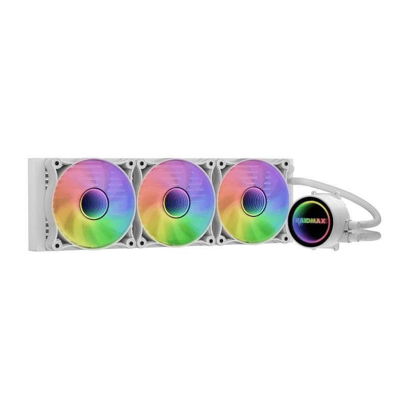 Raidmax Infinita 360mm ARGB Liquid CPU Cooler - White LS360WT ARGB