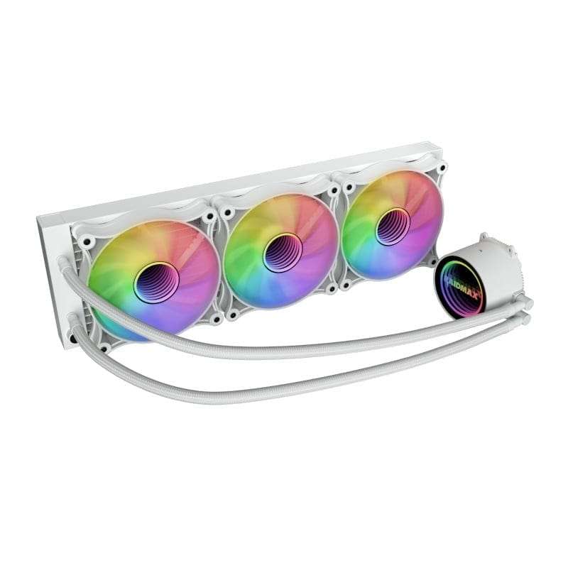 Raidmax Infinita 360mm ARGB Liquid CPU Cooler - White LS360WT ARGB