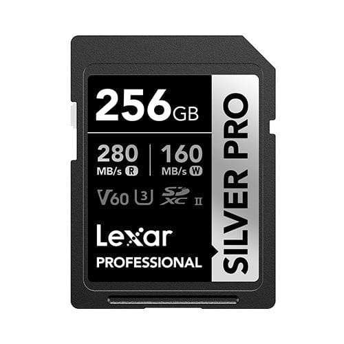 Lexar Professional SILVER PRO 256GB SDXC Memory Card LSDSIPR256G-BNNNG