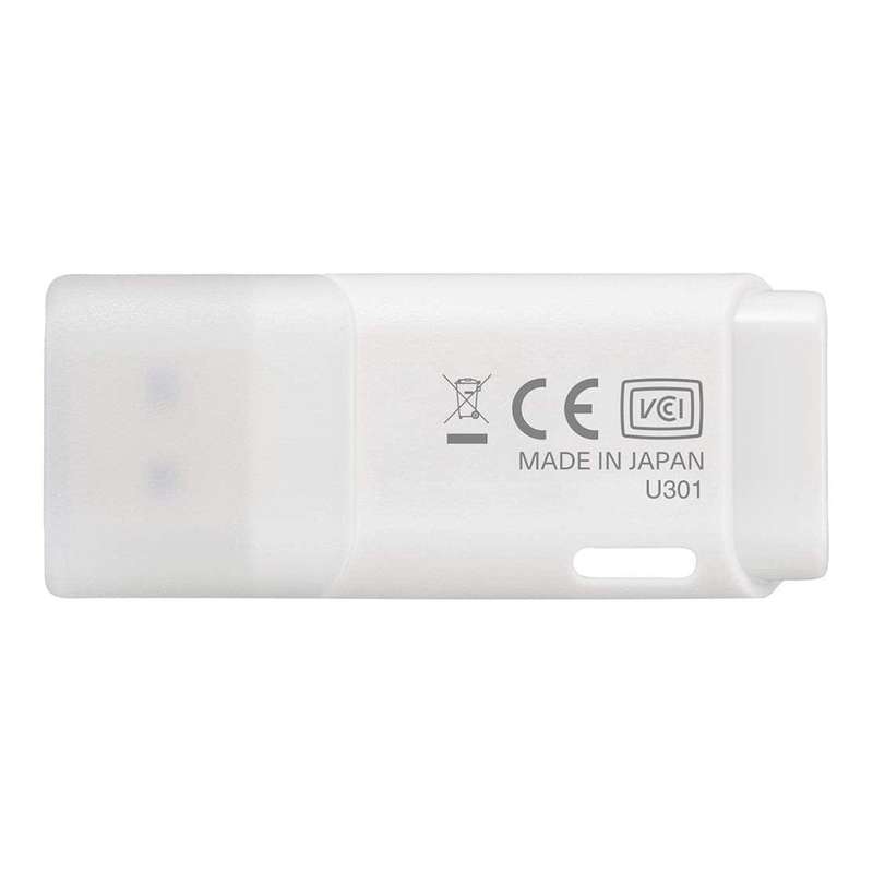 Kioxia TransMemory U301 64GB Type-A Flash Drive White LU301W064GG4