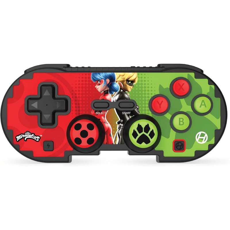 Hyperkin Official Miraculous Pixel Art Bluetooth Switch Controller - Ladybug & Cat M01328-MTBC